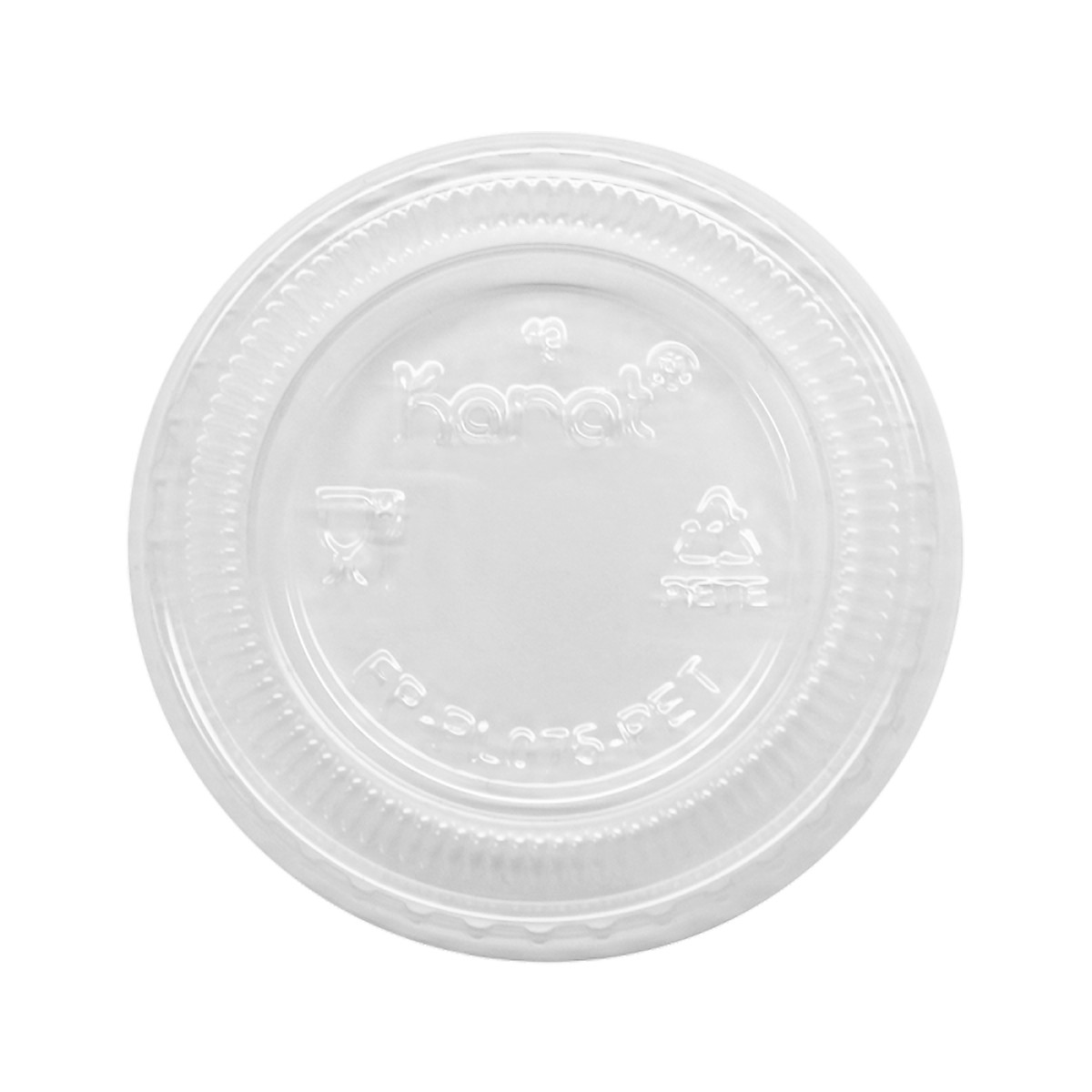 Lid PET Clear For 1 OZ Tall Souffle & Portion Cup 2500/Case
