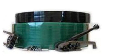 Strapping 0.625IN X4400FT Black PET 900# With 0.025 IN Core Diameter HG 16X6 Core 28 Count/Skid