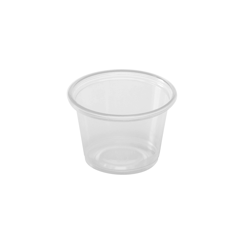 Karat® Cold Souffle & Portion Cup 1 FLOZ PP Clear Tall 2500/Case