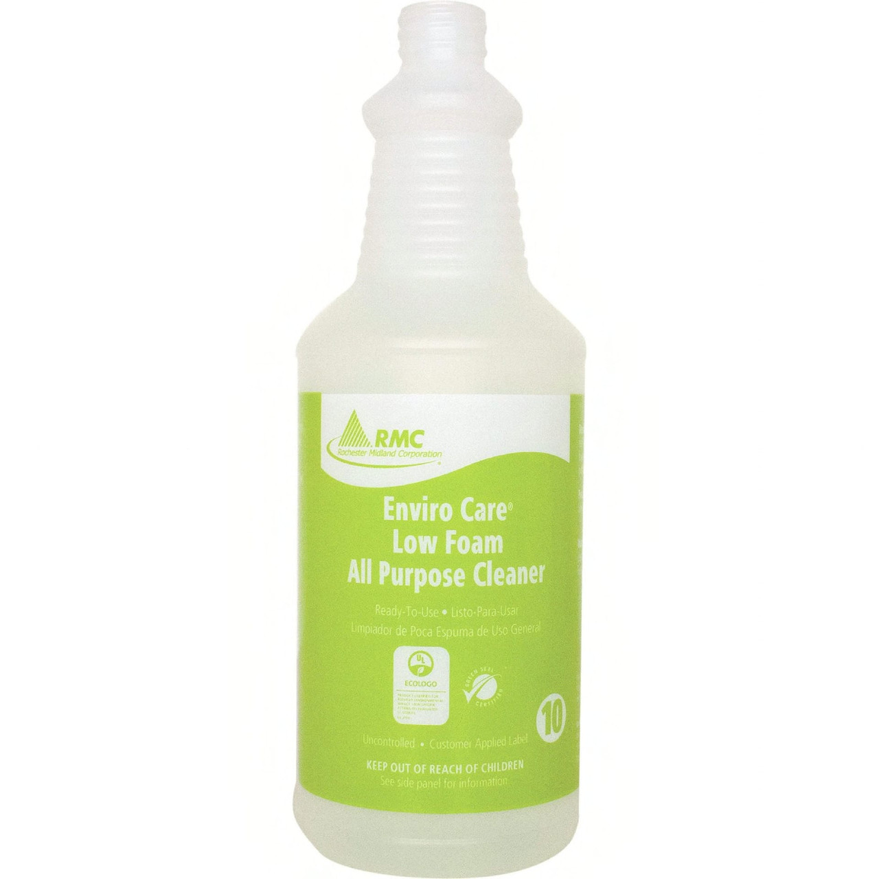 Enviro Care Neutral Low-Foam All-Purpose Cleaner Spray Bottle 32 FLOZ Plastic Clear 1/Each