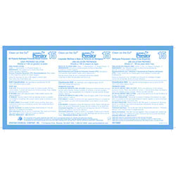 Clean on the Go Clean by Peroxy 15 Product Label Vinyl White 1/Each