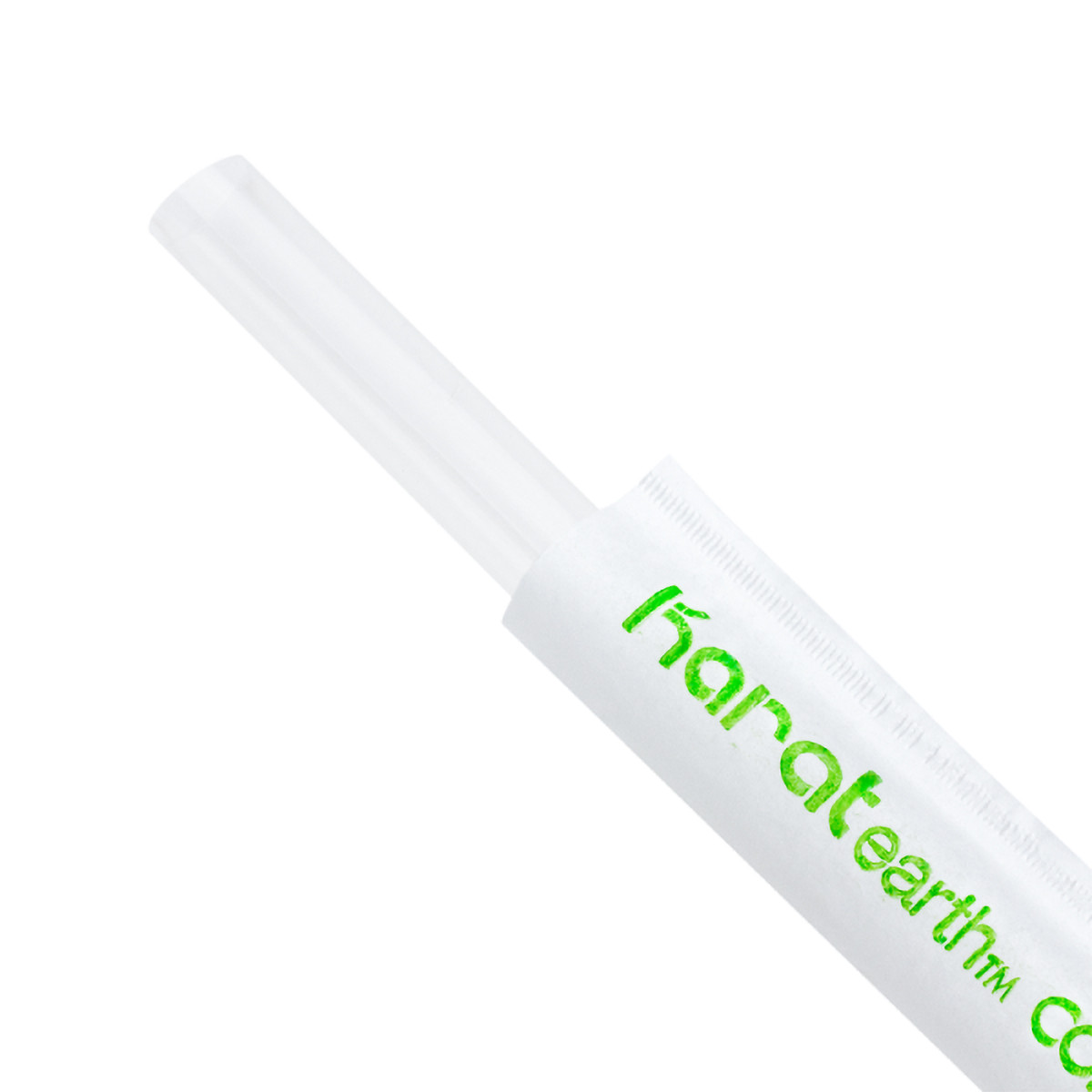 Karat Earth Colossal & Boba Straw 0.394X9 IN PLA Clear Paper Wrapped Straight Cut 1600/Case