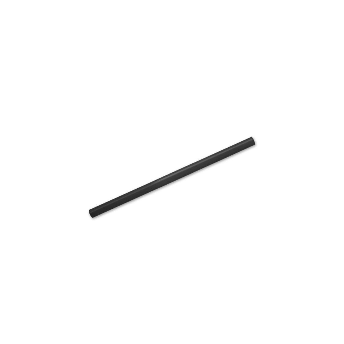 Cocktail Straw 5.3 IN Air Carbon Black Unwrapped 4800/Case