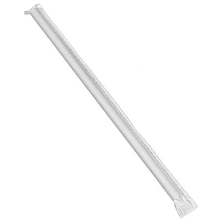 Enviroware Jumbo Straw 7.75 IN Clear Wrapped 2000/Case