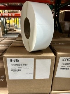 DIGI 1516-BO Digi DPS6000 Blank Scale Label 2.3622X3.74016 IN Square Wound Out 4500/Case