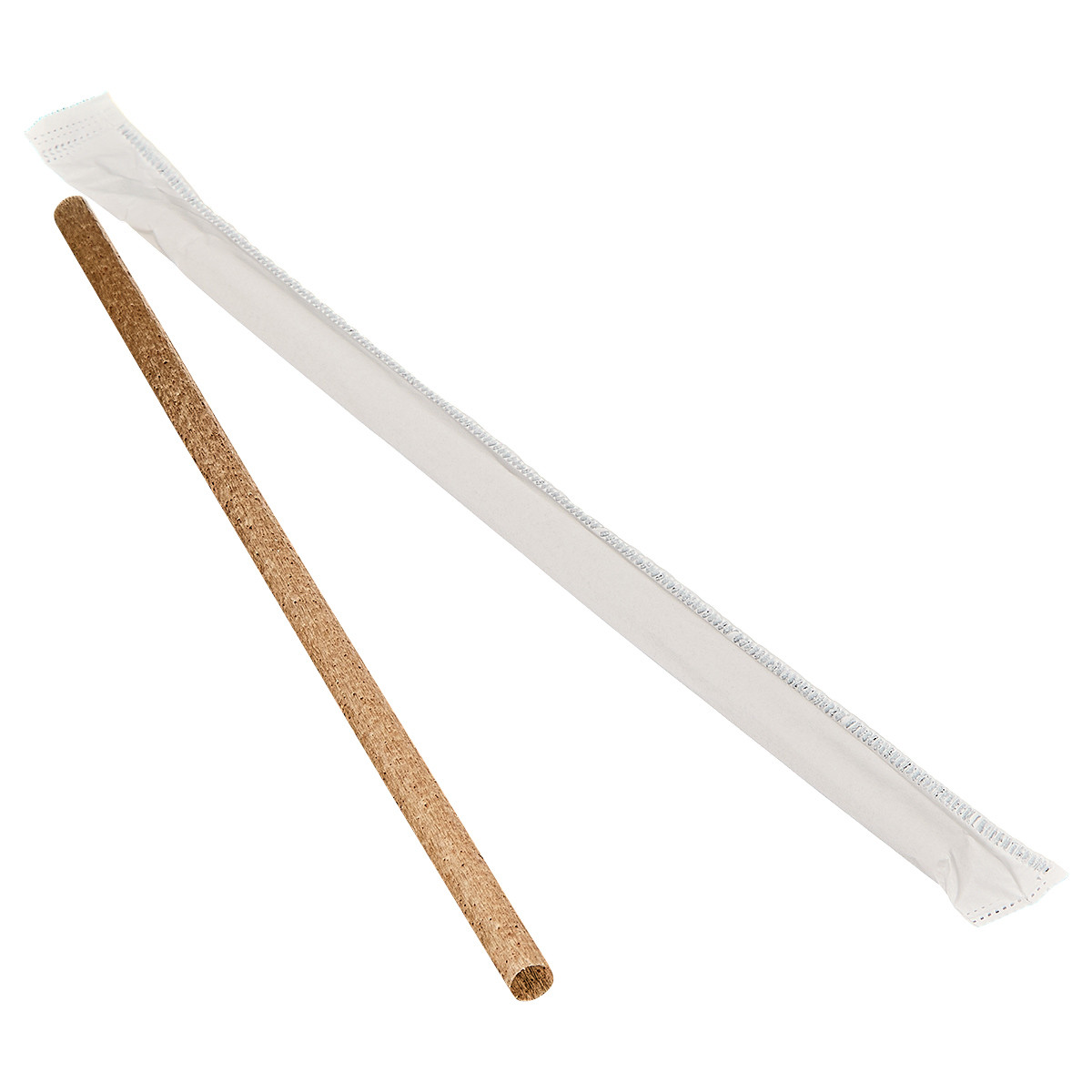 Victoria Bay Jumbo Straw 8.25 IN Agave Natural Wrapped 250 Count/Pack 6 Packs/Case 1500 Count/Case