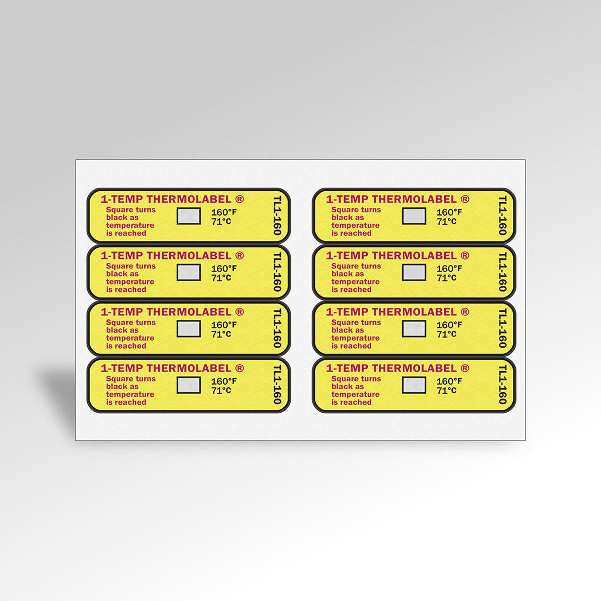 Thermolabel® Label 0.5X1.8125 IN Rectangle Temperature Indicator 24/Pack
