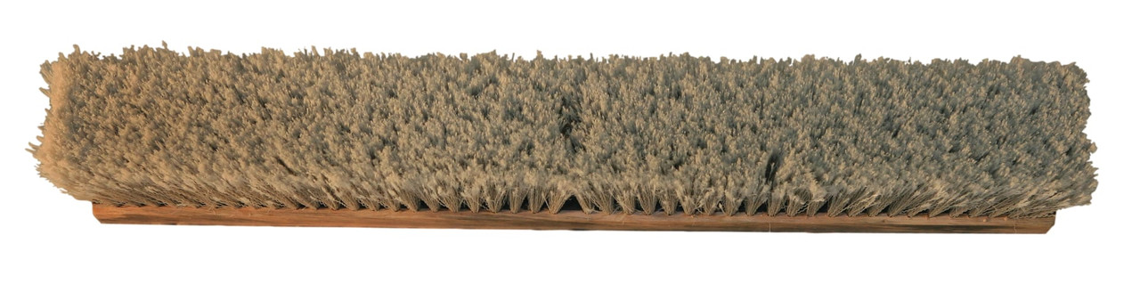 O-Cedar® Durham™ Push Broom Head 24X3 IN Gray PS Wood With 24IN Head Satin Tip Flagged 2 Threaded Handle Holes 1/Each