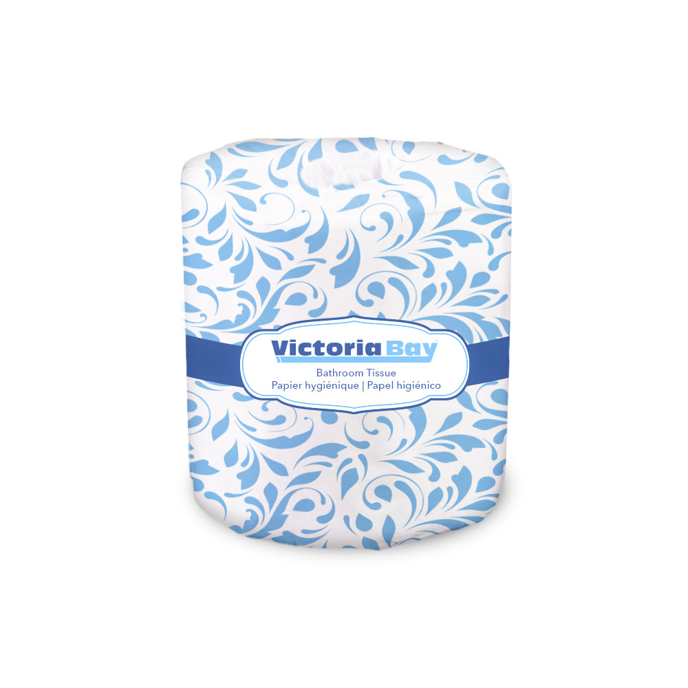 Victoria Bay Toilet Paper & Tissue Roll 3.7X4 IN 2PLY 500 Sheets/Roll 80 Rolls/Case