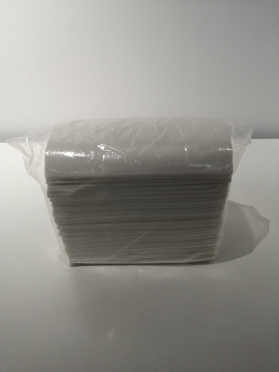 Victoria Bay Dinner Napkins 15X17 IN White Paper 1PLY 1/8 Fold Linen Feel 500/Case