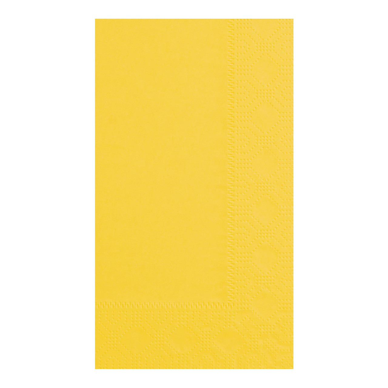 Dinner Napkins Yellow Tissue Paper 2PLY 125 Count/Pack 8 Packs/Case 1000 Count/Case