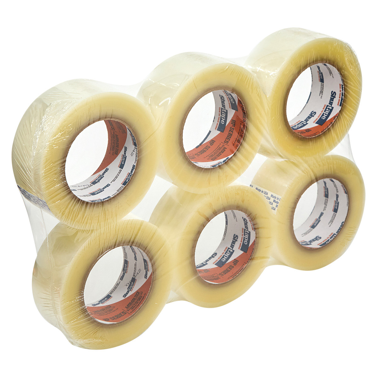 HP 500® Hot Melt Tape 48MM X100M Clear Cast (BOPP) Synthetic Rubber 3MIL Heavy Duty 35 Rolls/Case 48 Cases/Pallet