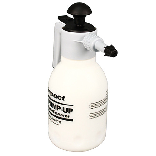Impact® Pump Up Foam Sprayer 48 OZ Plastic Metal Black White Ergonomic Thumb Lock Junior With Viton Seals 6 Count/Case