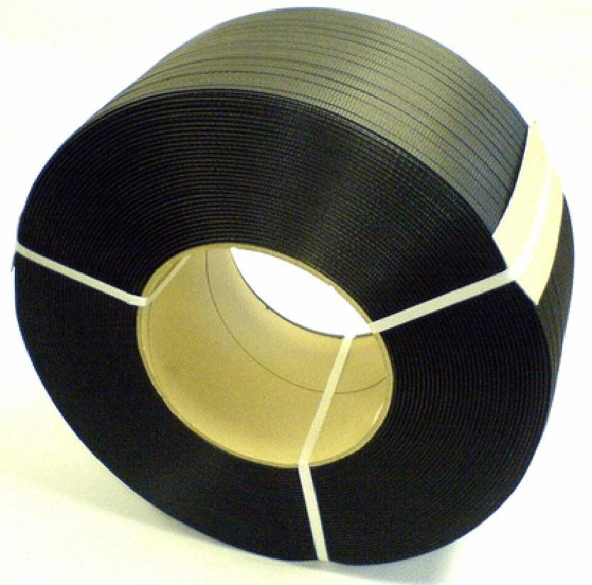 Strapping 12MM X9900FT White Green PP 350# 8X8 Core 24 Count/Skid