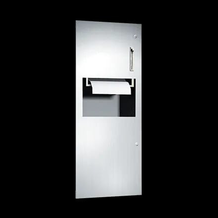 Simplicity™ Paper Towel Dispenser & Waste Receptacle 16.06X41.25X9.63 IN Stainless Steel Recessed 1/Each