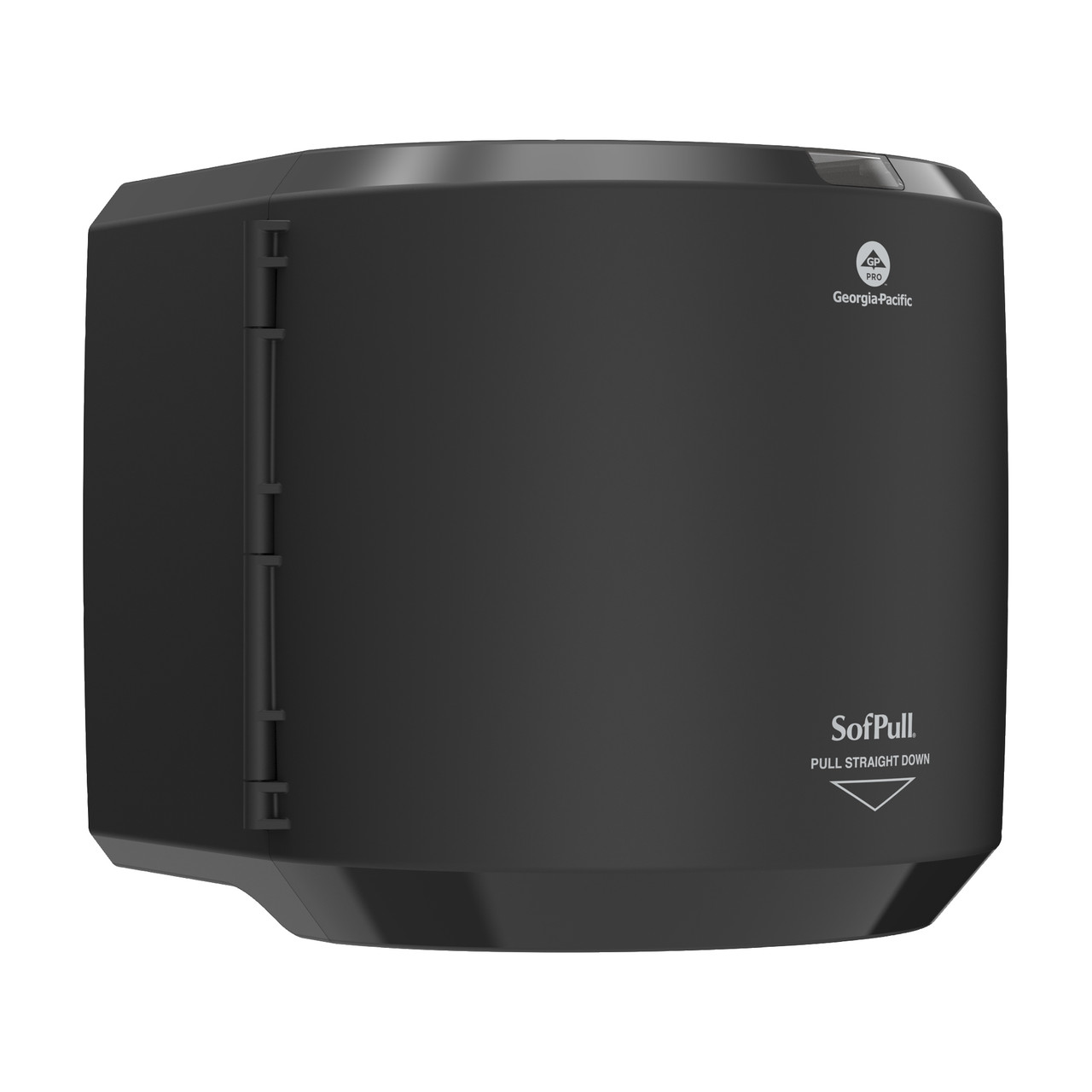 Sofpull® Paper Towel Dispenser Plastic Wall Mount, Locking Black Centerpull High Capacity Viewing Window 1/Each