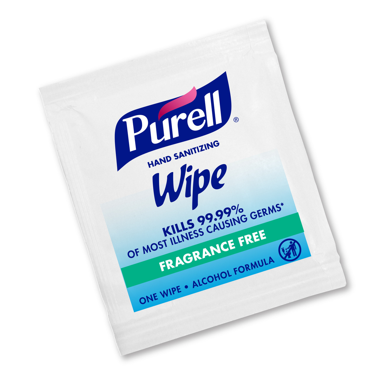 Purell® Hand Sanitizer 7.81X4.75X2.44 IN Individually Wrapped Wipes 100 Count/Pack 10 Packs/Case 1000 Count/Case