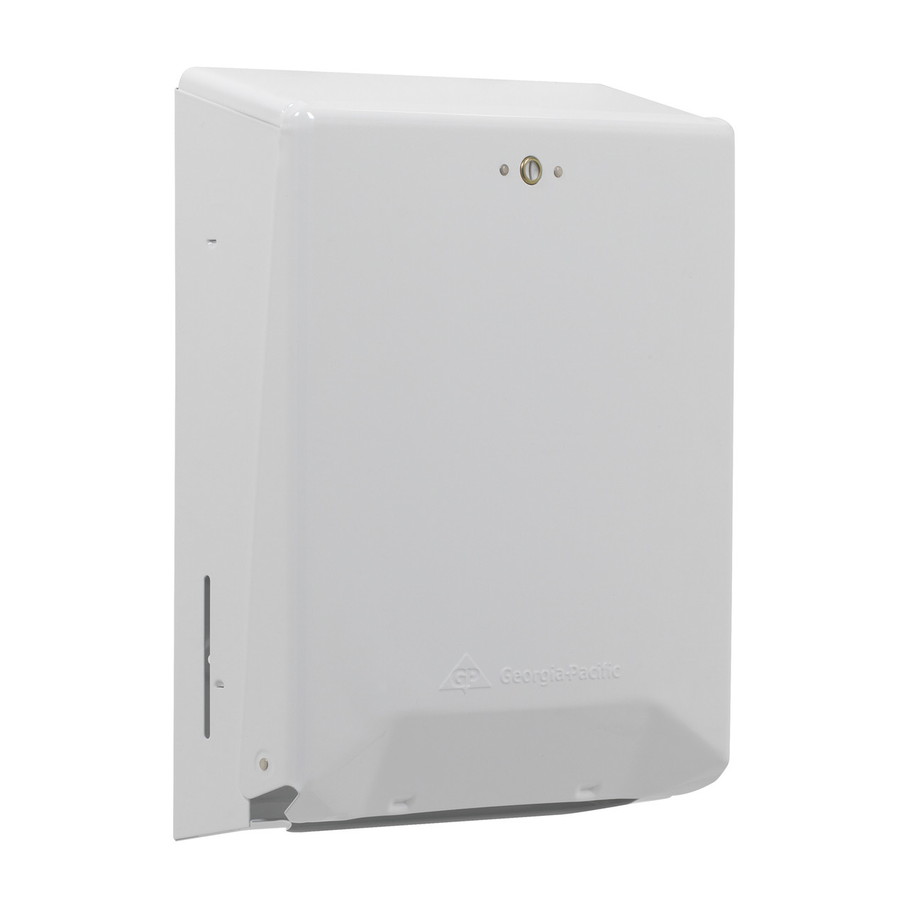 Georgia-Pacific Pro® Paper Towel Dispenser 4.438X11.75 IN Metal Wall Mount, Locking White Multifold 1/Each