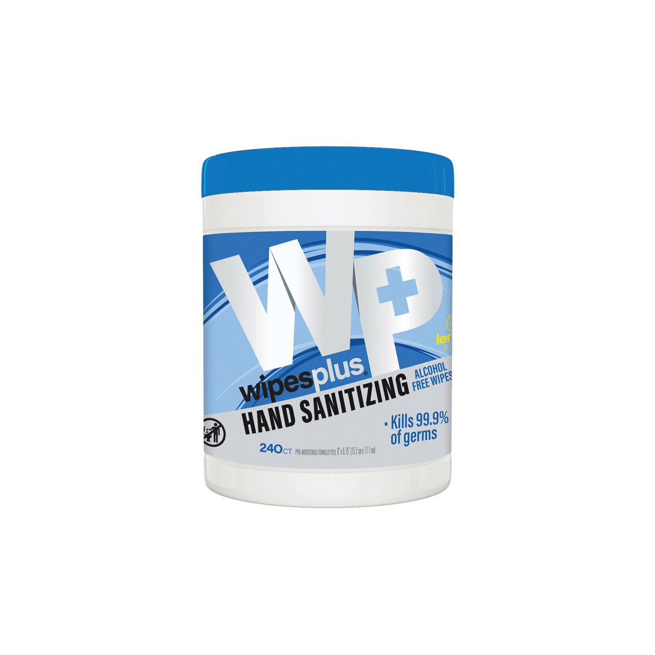 WipesPlus® Hand Sanitizer Wipe Alcohol Free 240 Count/Pack 12 Packs/Case