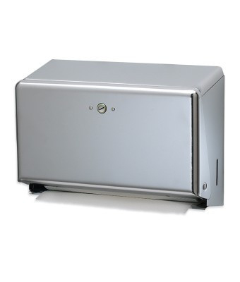 San Jamar Paper Towel Dispenser 11.75X4.25X8.25 IN Chrome Multifold C-Fold Folded Towel One-At-A-Time Dispensing 1/Each