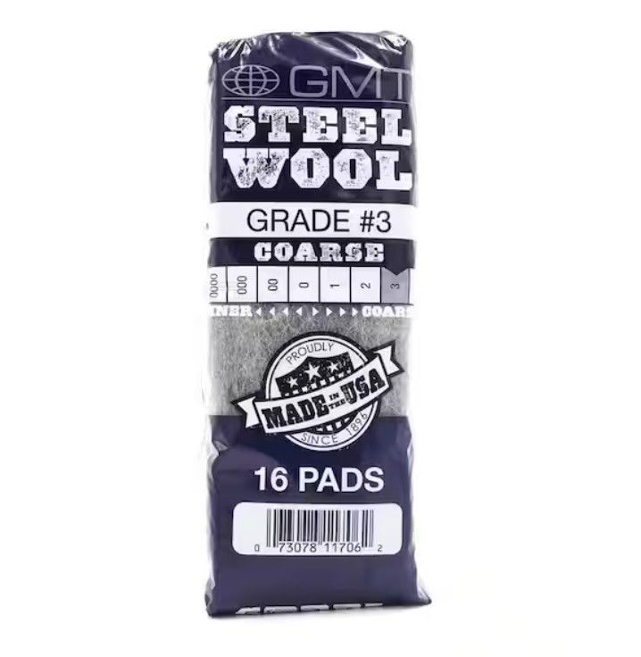 GMT Steel Wool Pad 1 Steel Wool Hand #3 192/Case