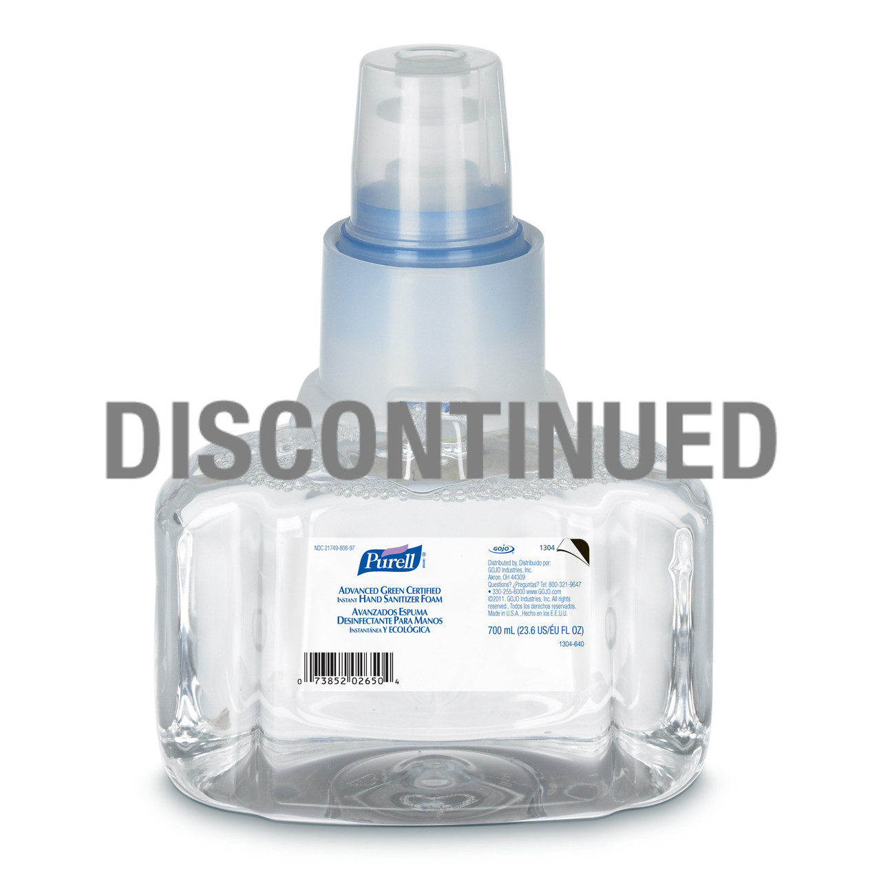 Purell® Hand Sanitizer Foam 700 mL 3.58X5.07X6.69 IN Fragrance Free 72% Ethyl Alcohol For LTX-7 3/Case