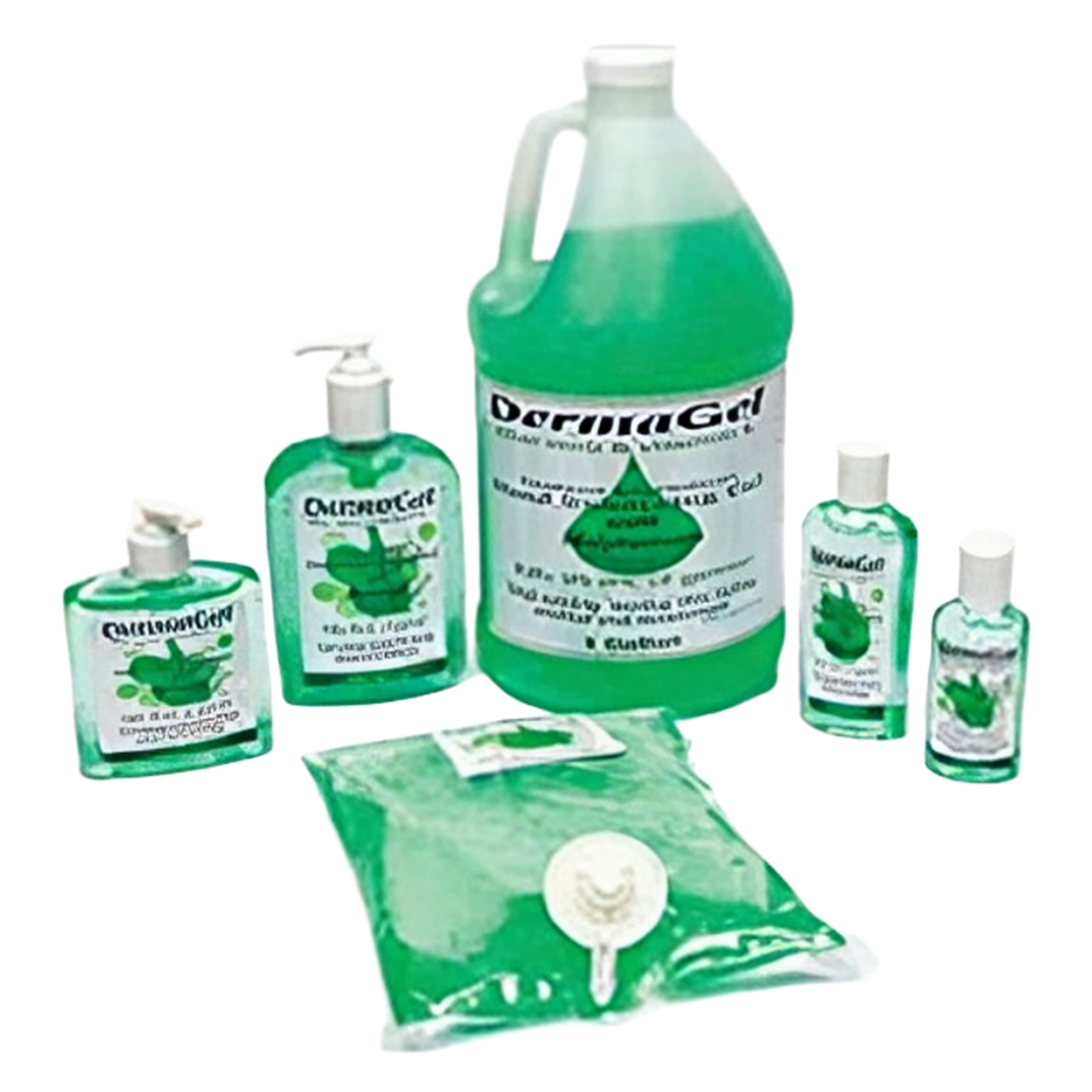 DermaGel® Hand Sanitizer Gel 18 FLOZ 70% Ethyl Alcohol 16/Case