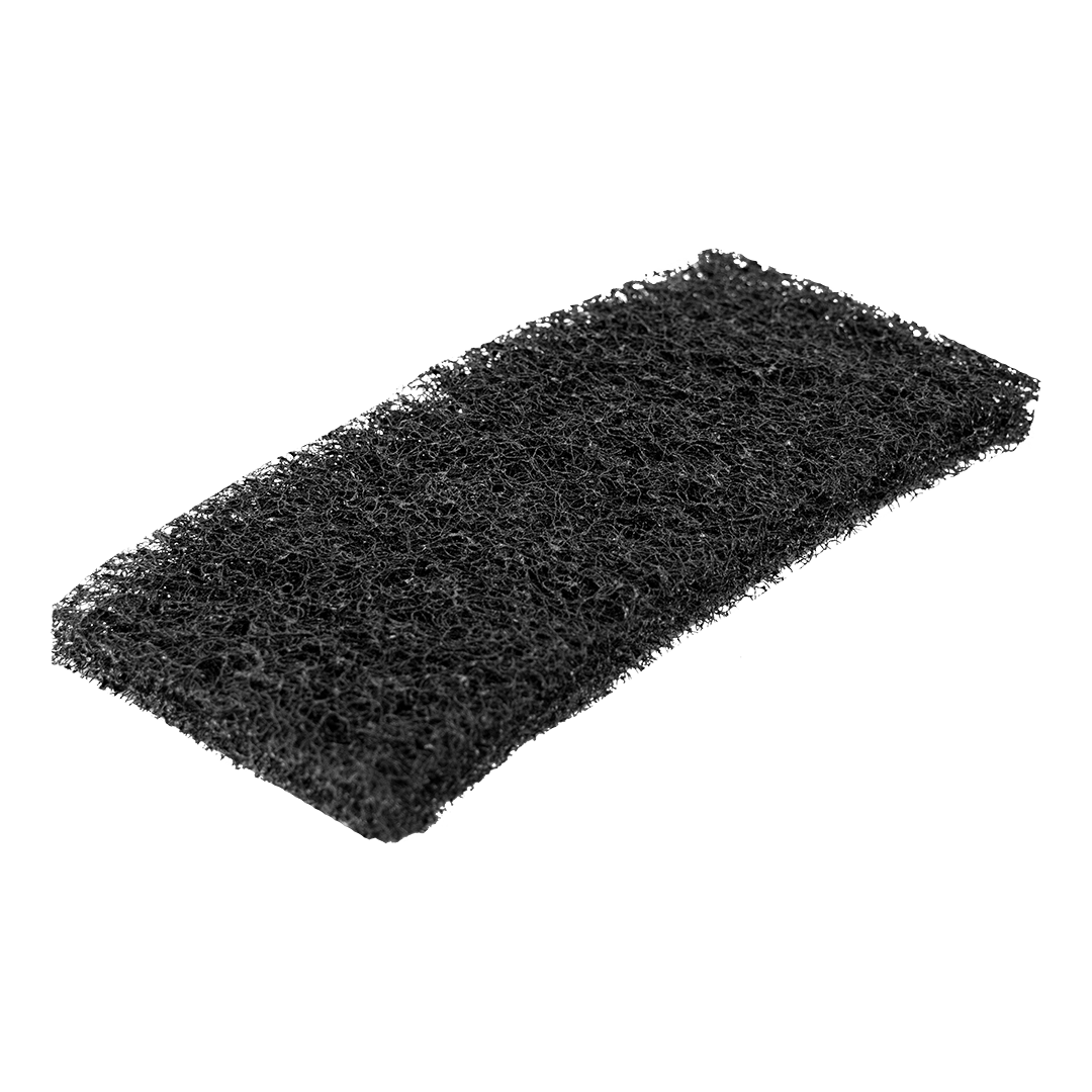 Octopus Utility Pad 4.5X10 IN Heavy Duty Polyester Fiber Black 20/Case