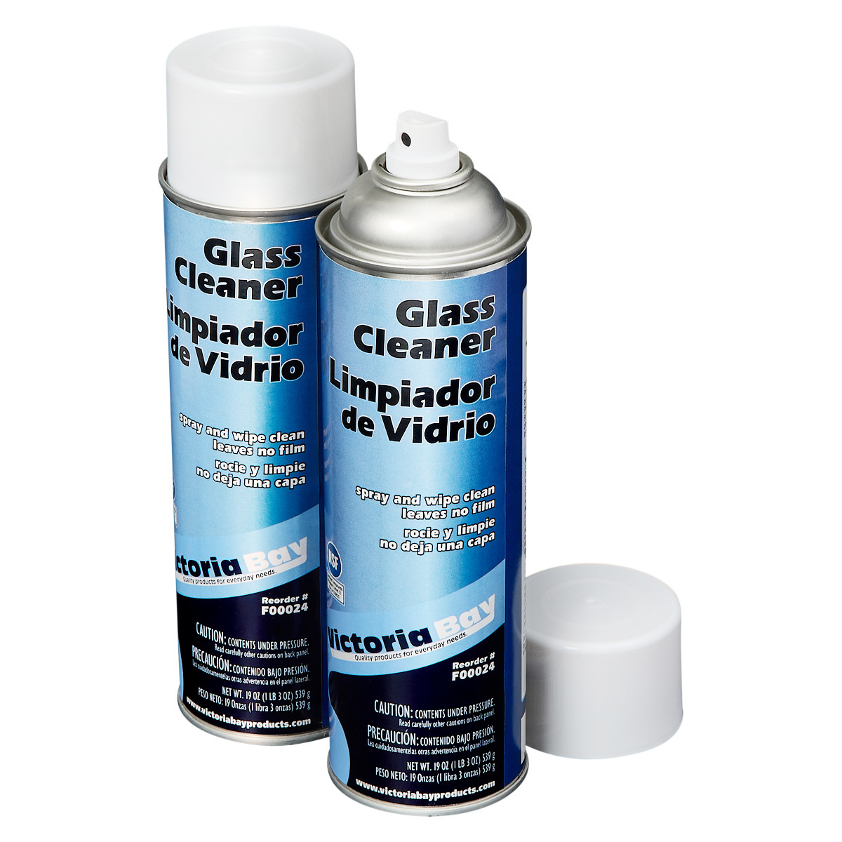 Victoria Bay Glass Cleaner Aerosol 19 FLOZ 12/Case