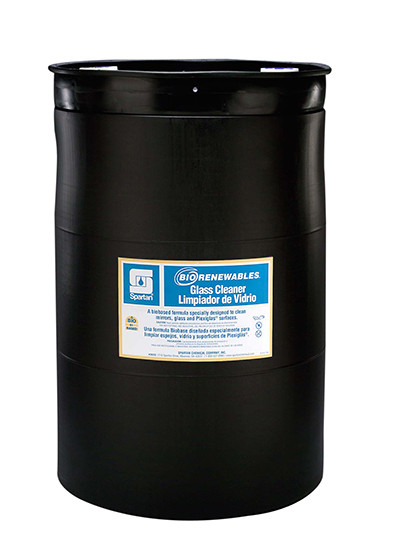 BioRenewables® Glass Cleaner Waterfall 55 GAL Multi  Surface Alkaline Concentrate Bio-Based 1/Drum