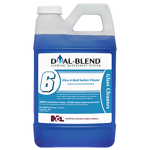 DUAL-BLEND® #6 Glass & Surface Cleaner 5X4X9 IN 80 OZ Glass Hard Surface 4/Case