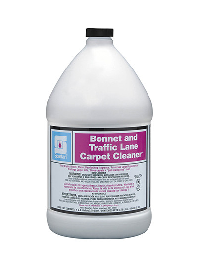 Bonnet & Traffic Lane Floral Carpet Cleaner Carpet Bonnet 1 GAL Alkaline Concentrate Fast Drying 4/Case