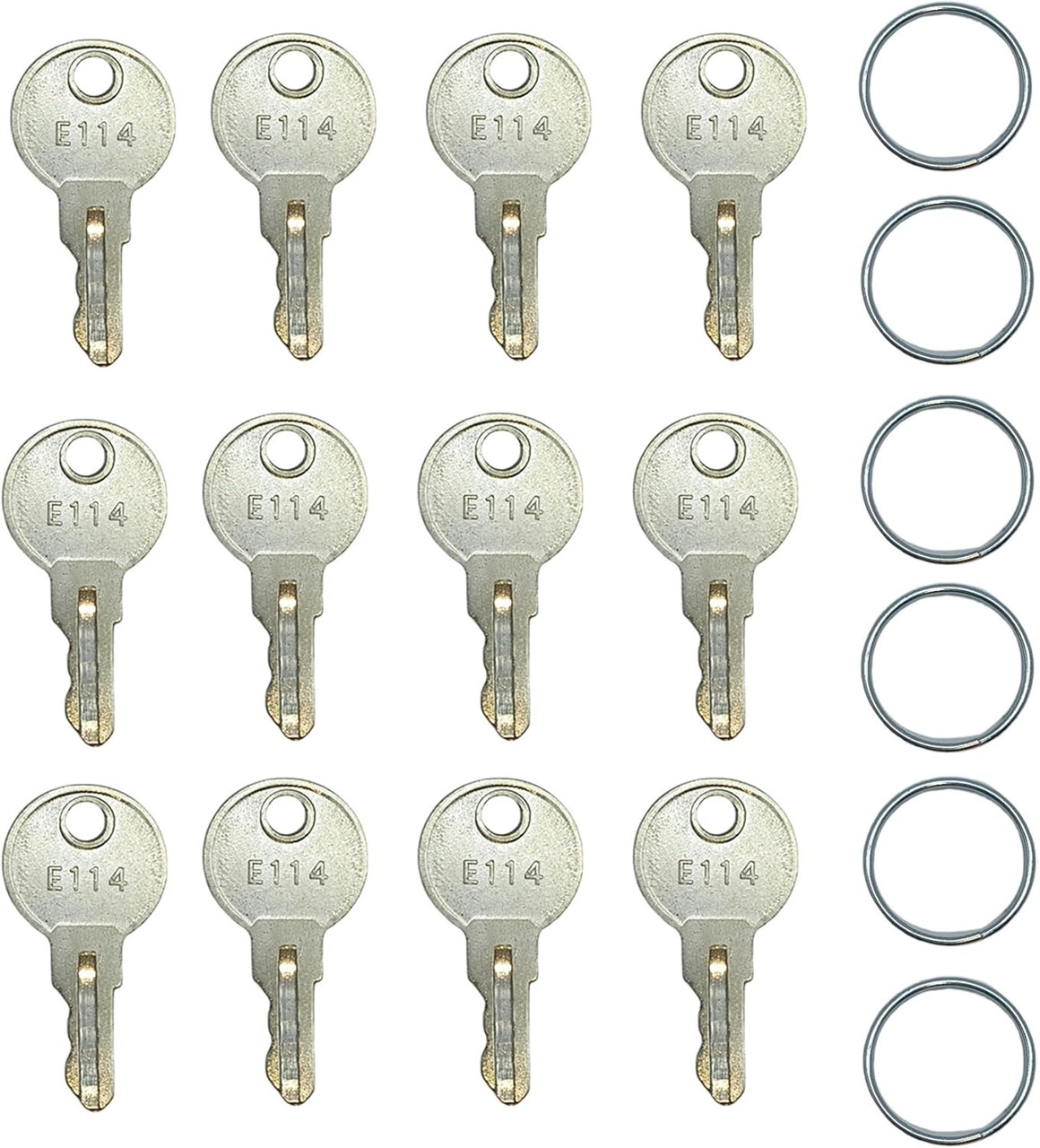 Dispenser Key Nickel Plated Silver 12/Pack