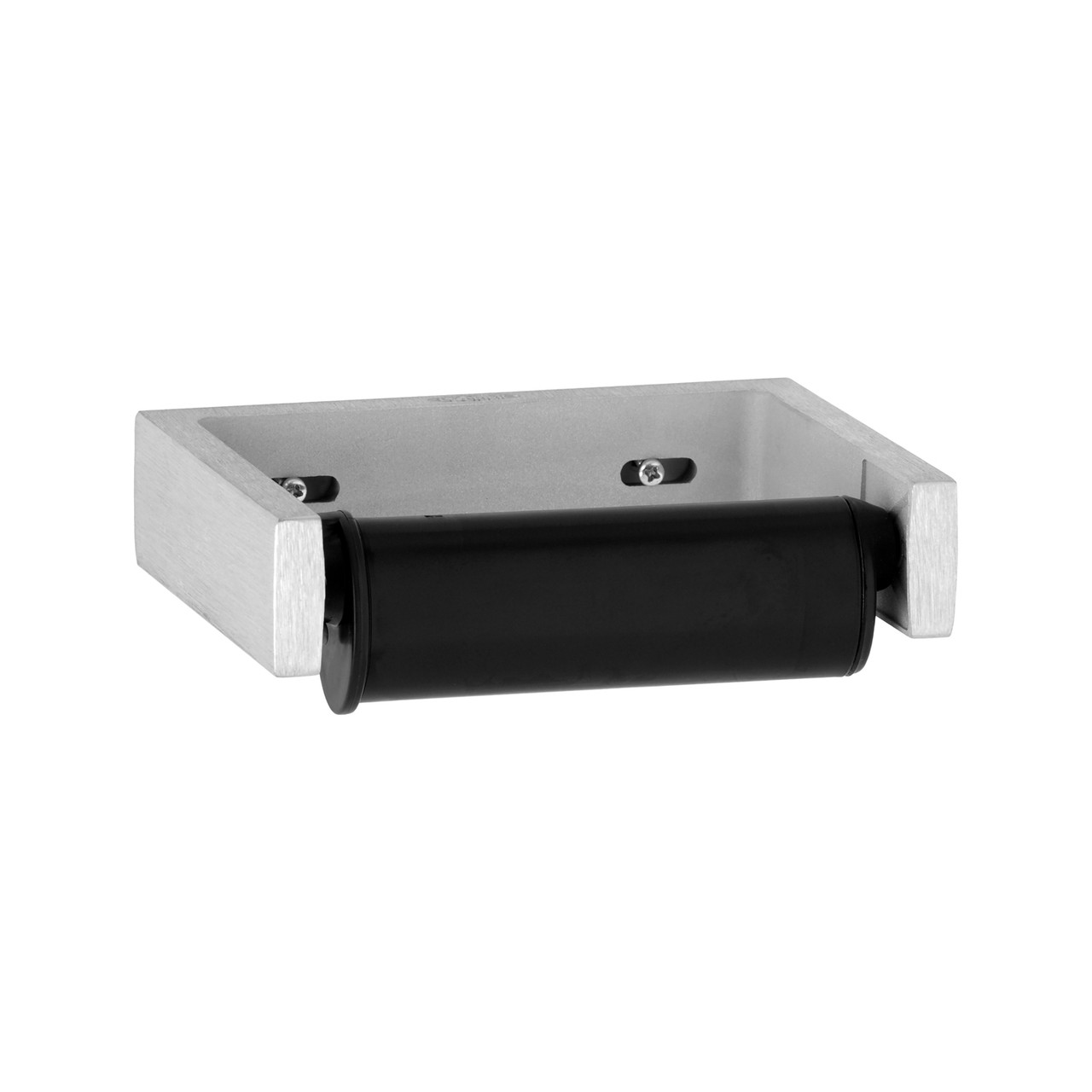 Toilet Paper Dispenser Cast Aluminum Surface Mount Satin Standard Roll 1-Roll 1/Each