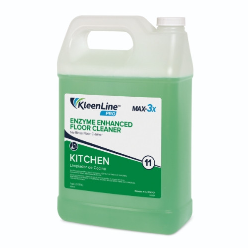 KleenLine™ Pro KleenLine Pro MAX-3X #11 Rain Fresh Floor Cleaner Concentrate No Rinse Enzyme Enhanced 1/Case