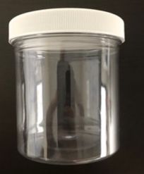 Jar & Lid Combo With White Cap 16 OZ PET Clear 98/Case