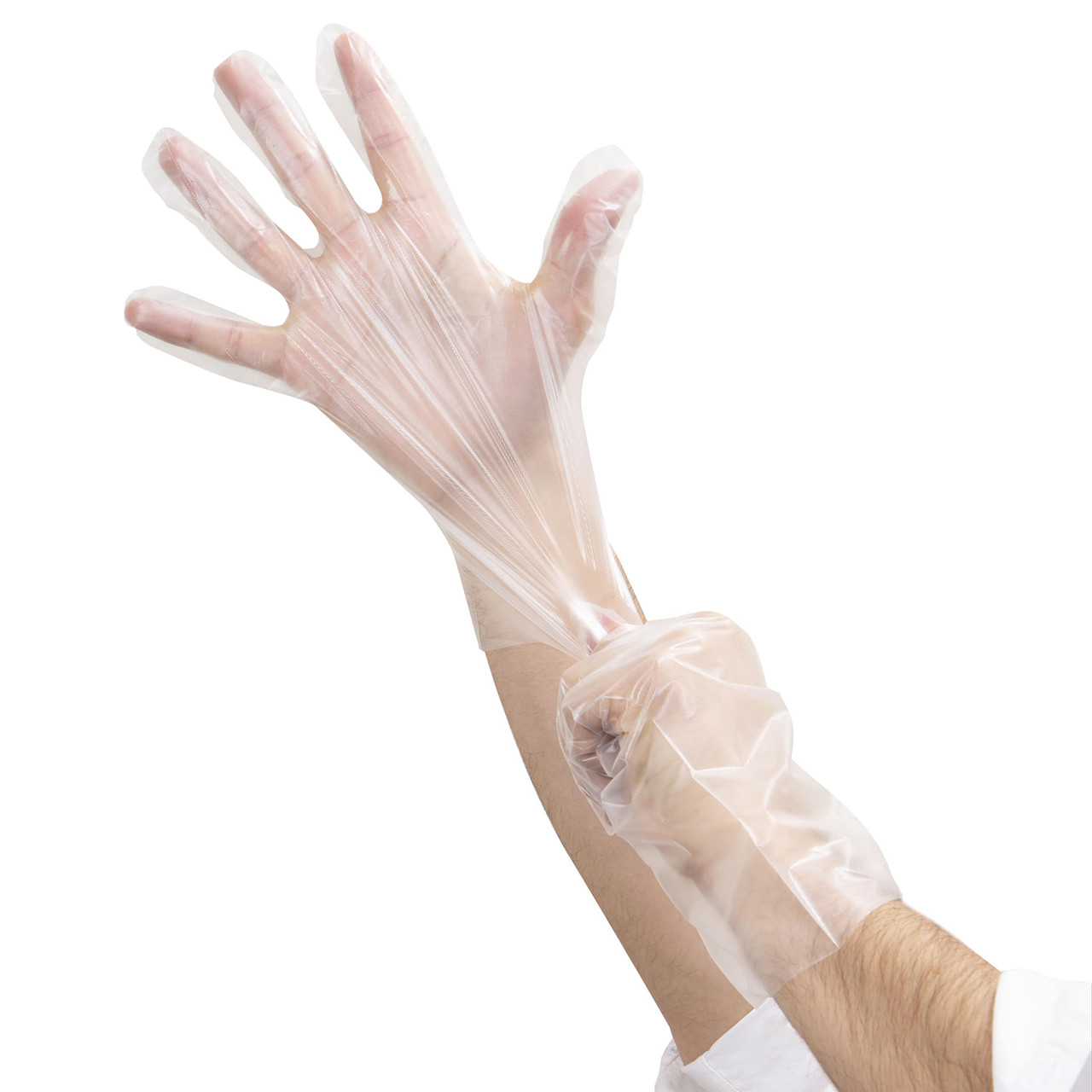 Gloves Large (LG) Cast Unoriented Polypropylene (CPP) Synthetic Hybrid 1000/Case