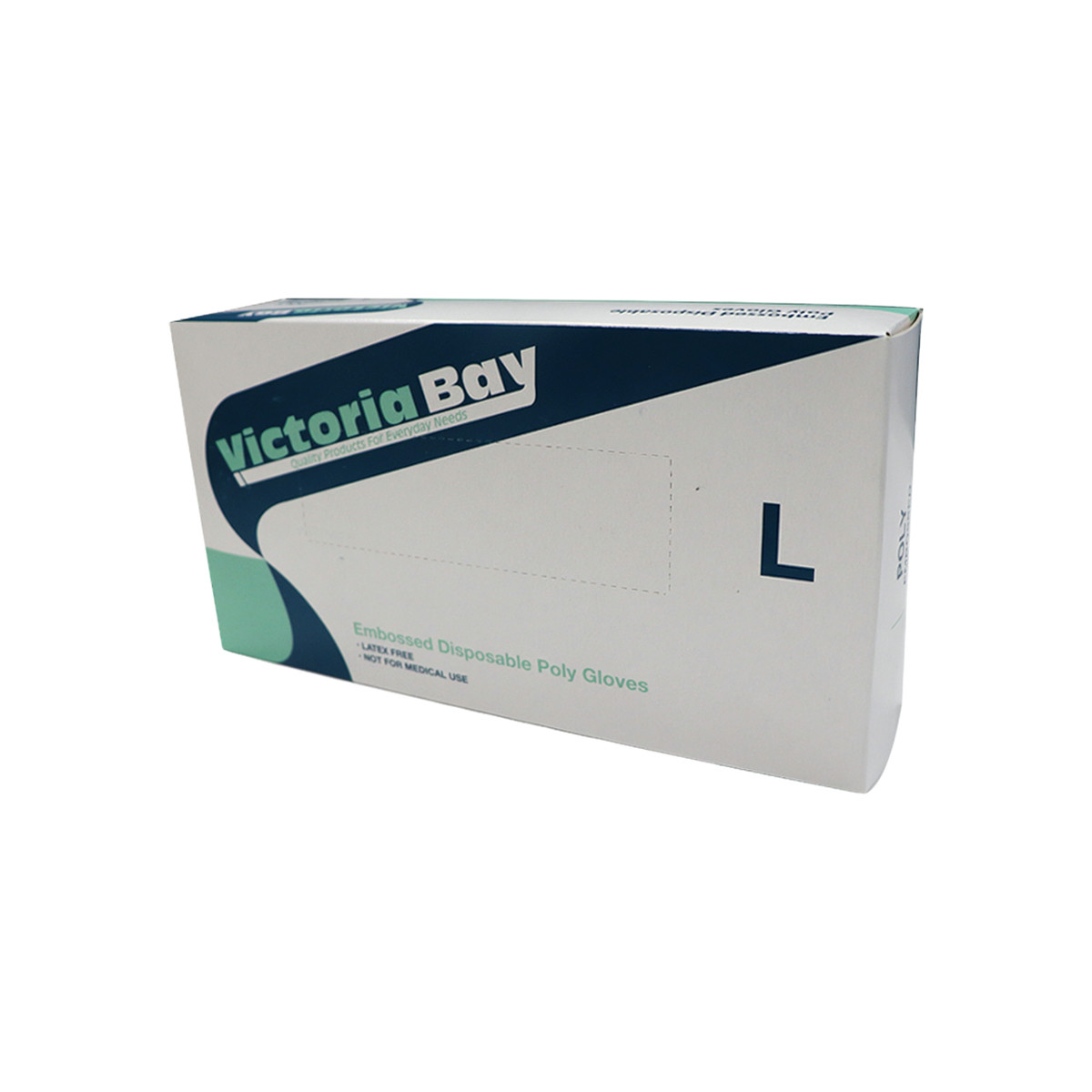 Victoria Bay Gloves Large (LG) Clear Heavy Duty HDPE Powder-Free Poly 500 Count/Pack 10 Packs/Case 5000 Count/Case