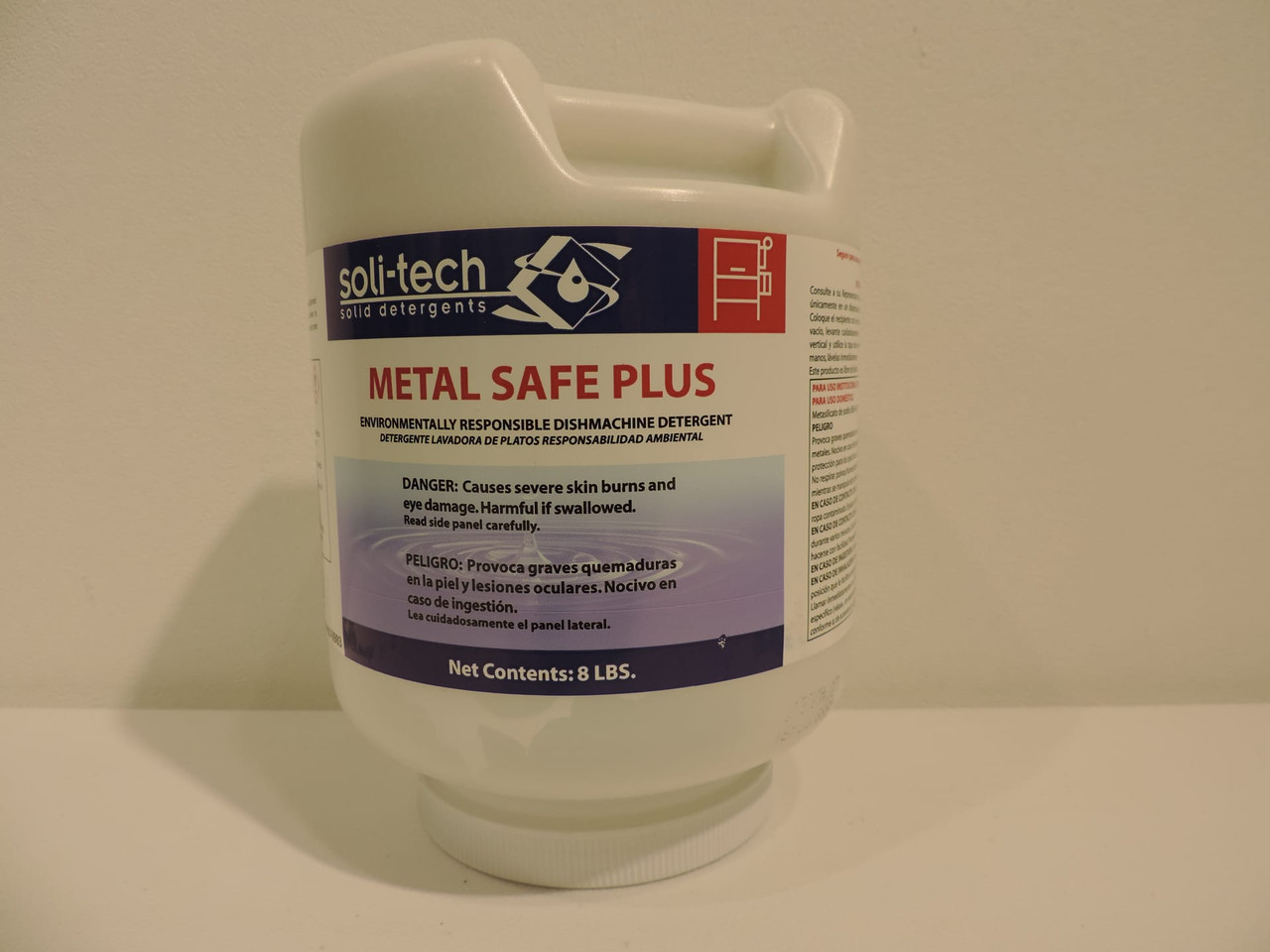 Soli-Tech DFE Dishmachine Detergent 8 LB Solid Metal Safe 4/Case
