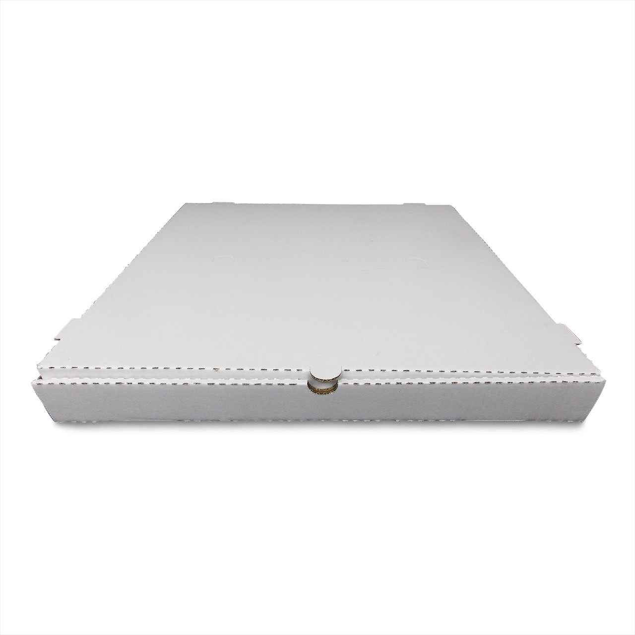Pizza Box 20X20X1.88 IN Corrugated Cardboard White Kraft Plain B-Flute 25/Case