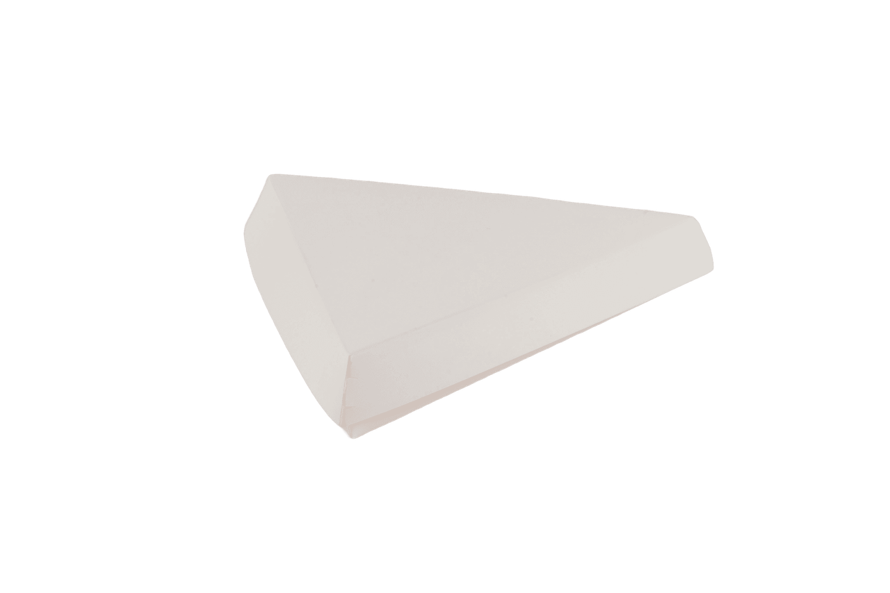 Pizza Slice Container Hinged 9X9.5 IN White 200/Case