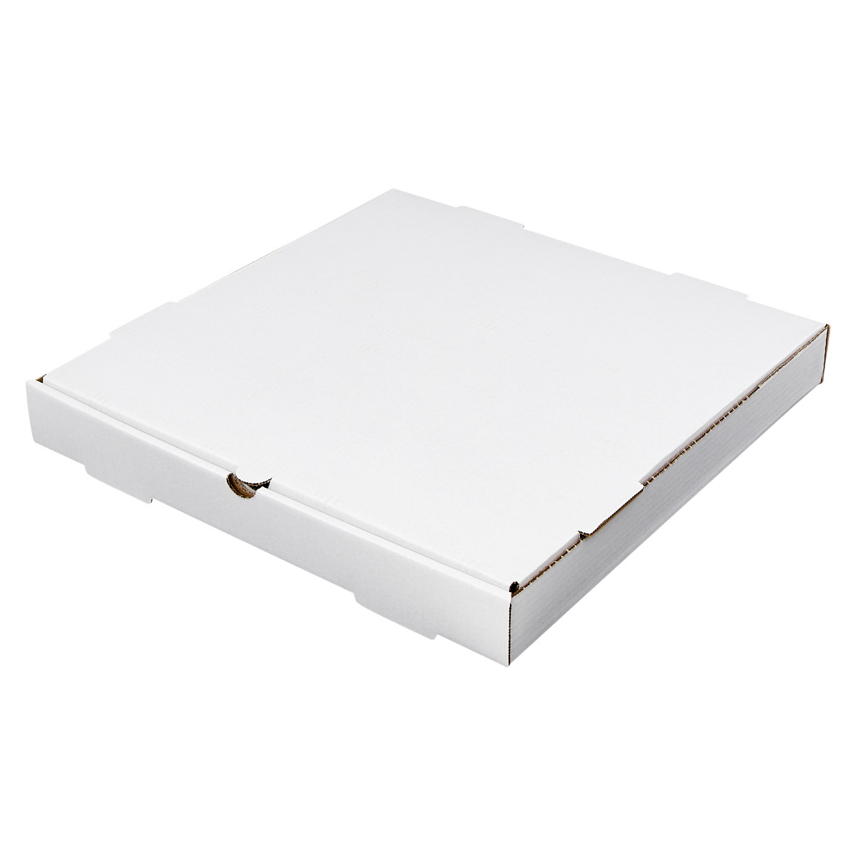Victoria Bay Pizza Box 16X16X2 IN Corrugated Cardboard White Plain Square B-Flute 50/Bundle