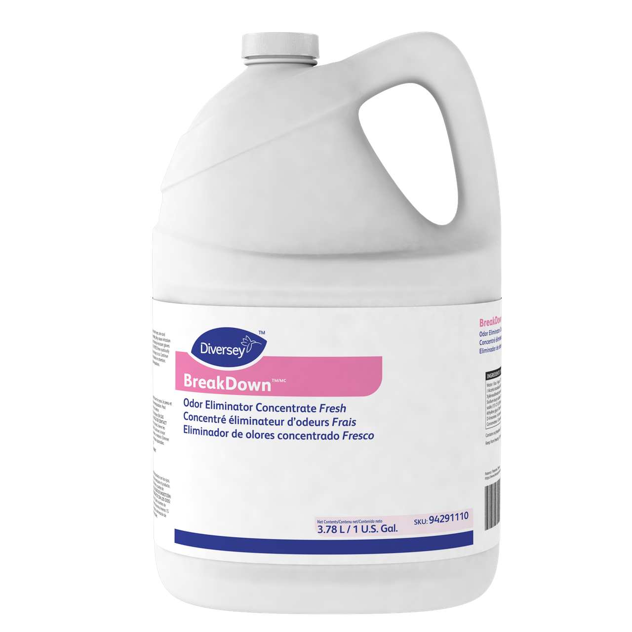 BreakDown Odor Eliminator & Cleaner Fresh Scent Red Liquid Concentrate 1 GAL 4/Case