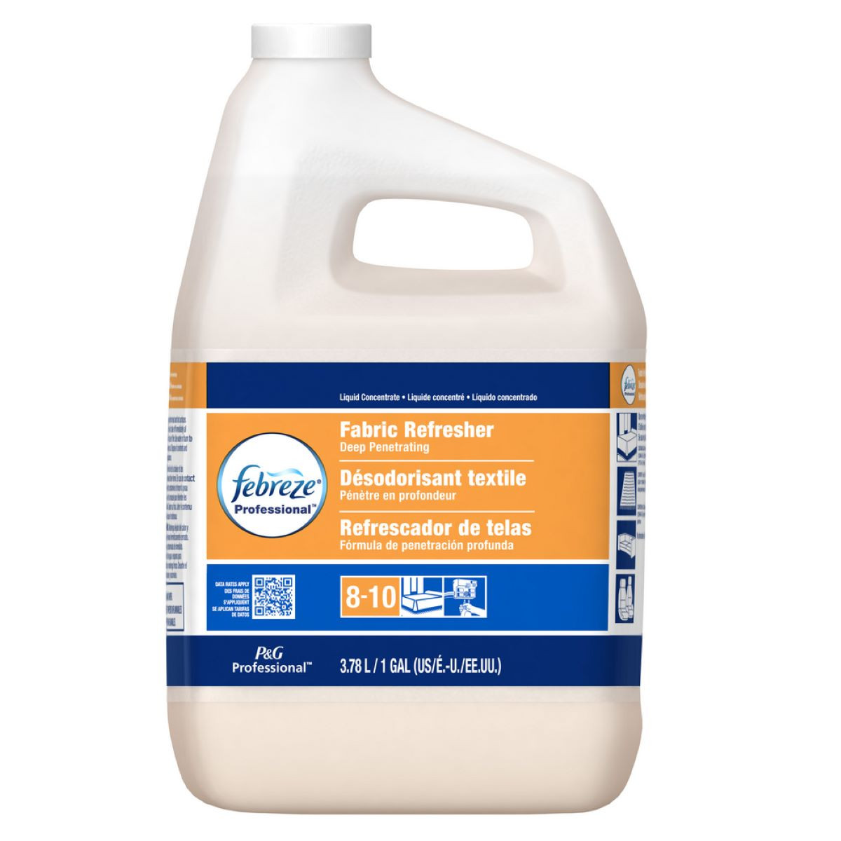 Febreze 5X Fabric Refresher Concentrate Spray 1 GAL Closed Loop Cleaner 2/Case