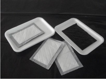Super Soaker Meat Pad 4X6 IN Black White 2000/Case