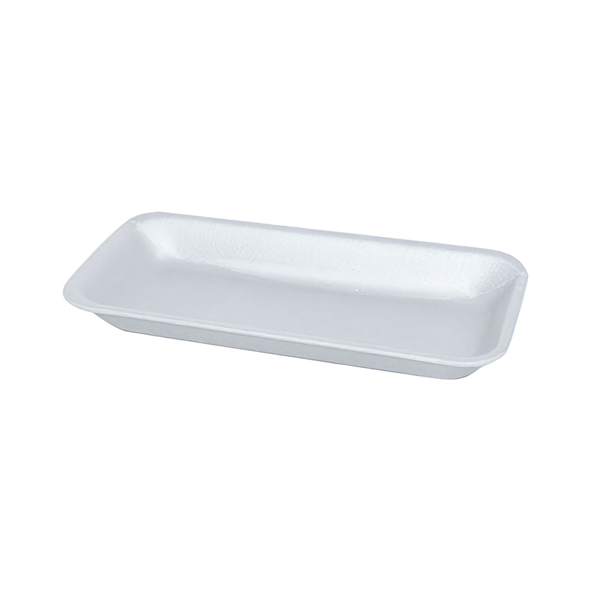 10P Meat Tray 5.5X10.75X1.18 IN Polystyrene Foam White Rectangle 500/Case