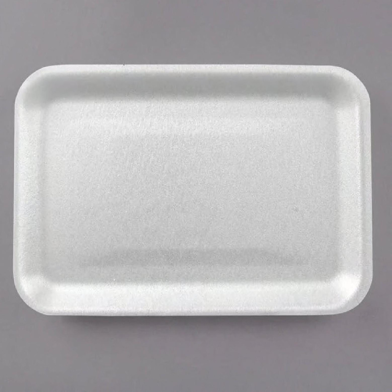 4 Meat Tray 7.25X9.25X1.25 IN Polystyrene Foam White Rectangle Heavy 500/Case