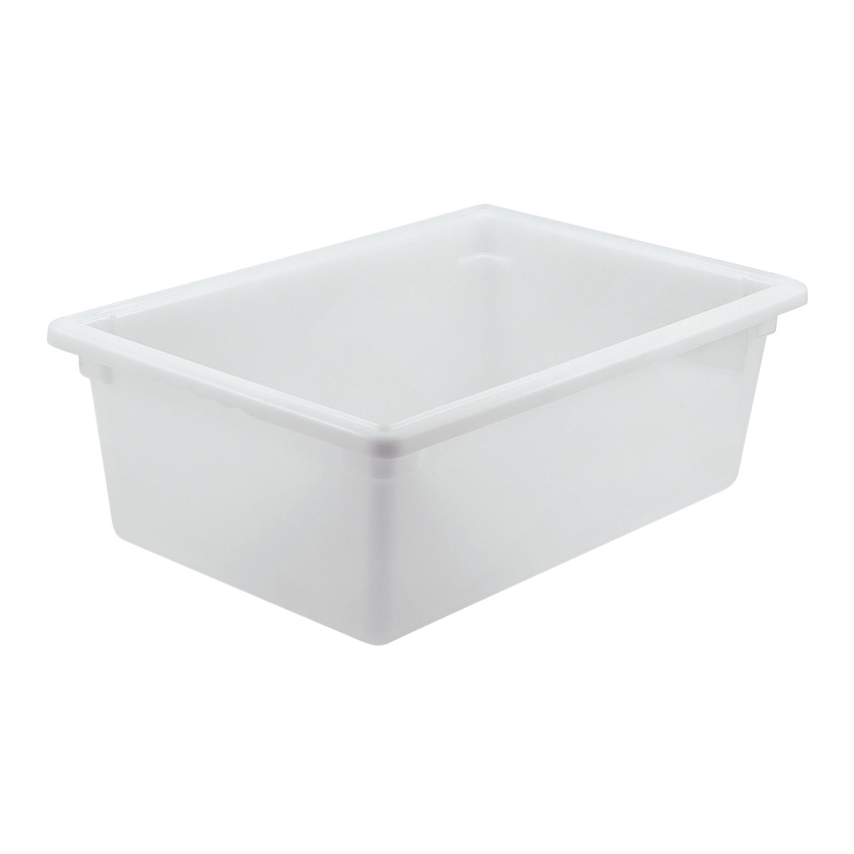 Food Storage Box Full Size 25.75X17.75X9.25 IN White PP Heavy Duty 1/Each
