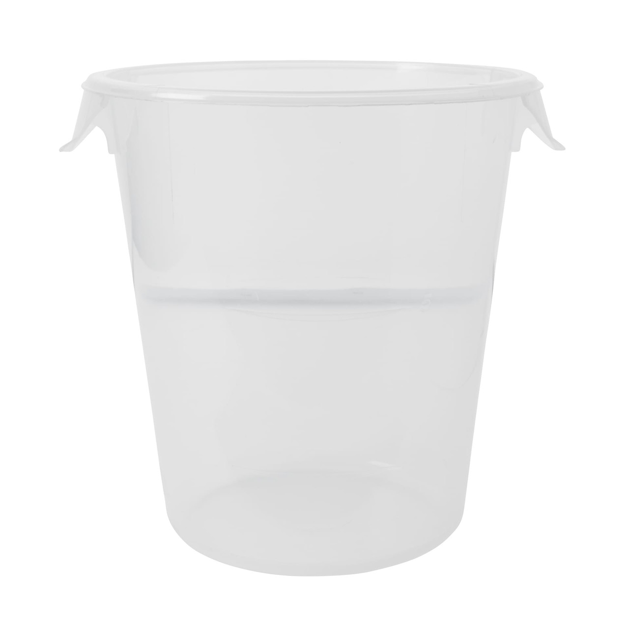 Food Storage Container 0.27X4.72X10.63 IN 8 QT Clear Round PP Food Safe 1/Each