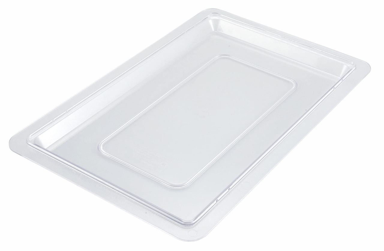Lid PFSH-Series 1/2 Size 18X12X1.125 IN Clear Rectangle PC Heavyweight 1/Each